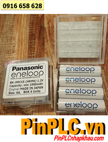 Panasonic Eneloop BK-3MCCE Pin sạc AA1900mAh 1.2v chính hãng _Xuất xứ Nhật (Hộp 4viên)/B.hành 6tháng